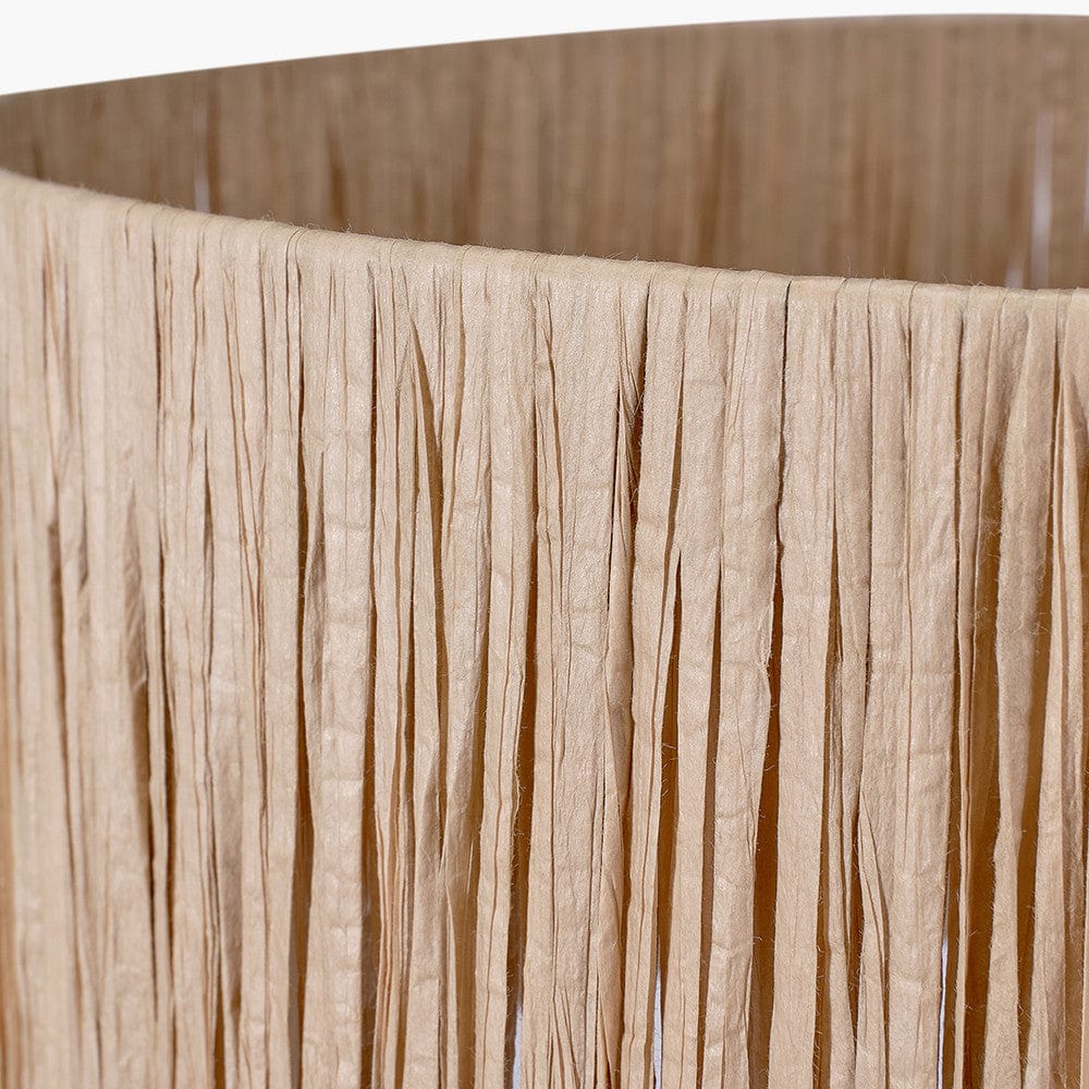 Tilia 45cm Natural Raffia Cylinder Shade.