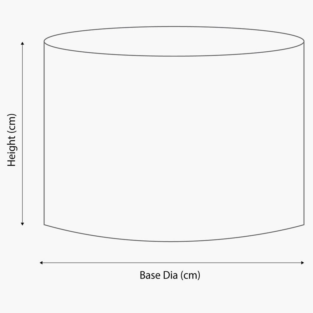 Tilia 45cm Natural Raffia Cylinder Shade.