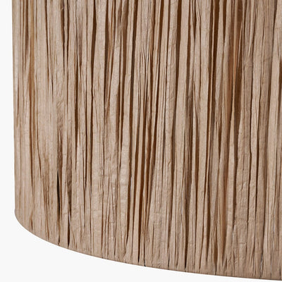 Pacific Lifestyle Lighting Tilia 45cm Natural Raffia Cylinder Shade House of Isabella UK