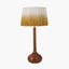 Toma Oiled Wood Tall Neck Table Lamp Base.