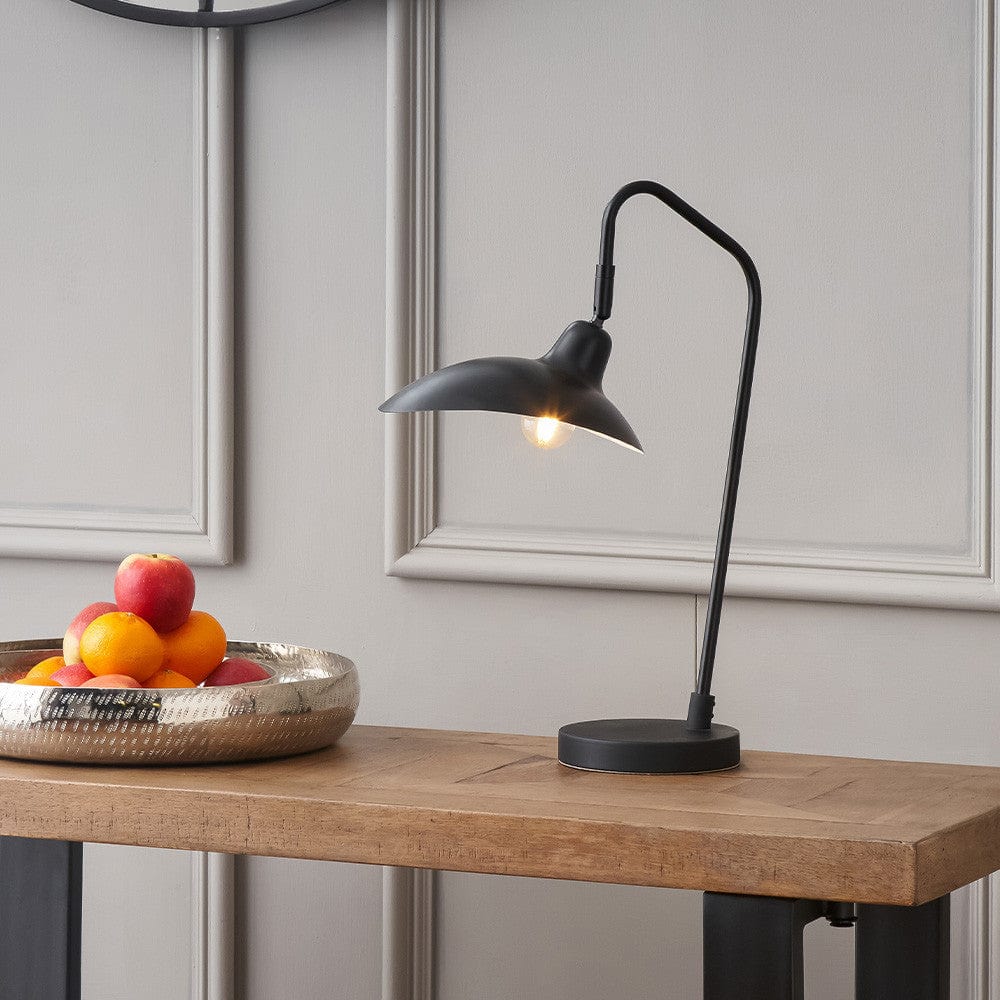 Toulon Black Metal Task Table Lamp.