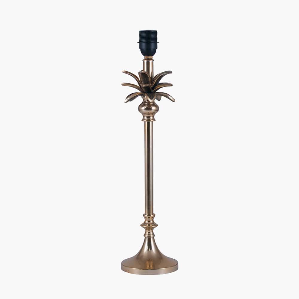 Pacific Lifestyle Lighting Trafalgar Gold Metal Palm Tree Table Lamp House of Isabella UK