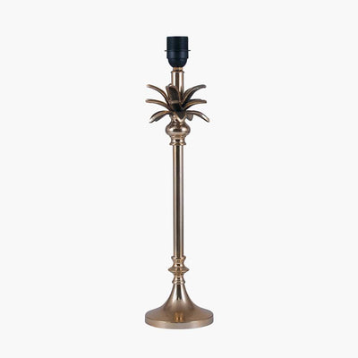 Pacific Lifestyle Lighting Trafalgar Gold Metal Palm Tree Table Lamp House of Isabella UK