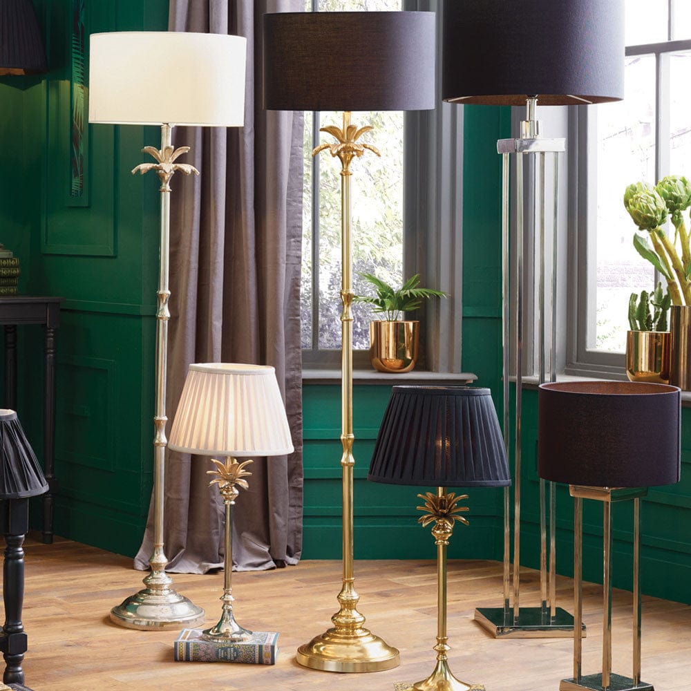 Trafalgar Gold Palm Tree Stick Floor Lamp.