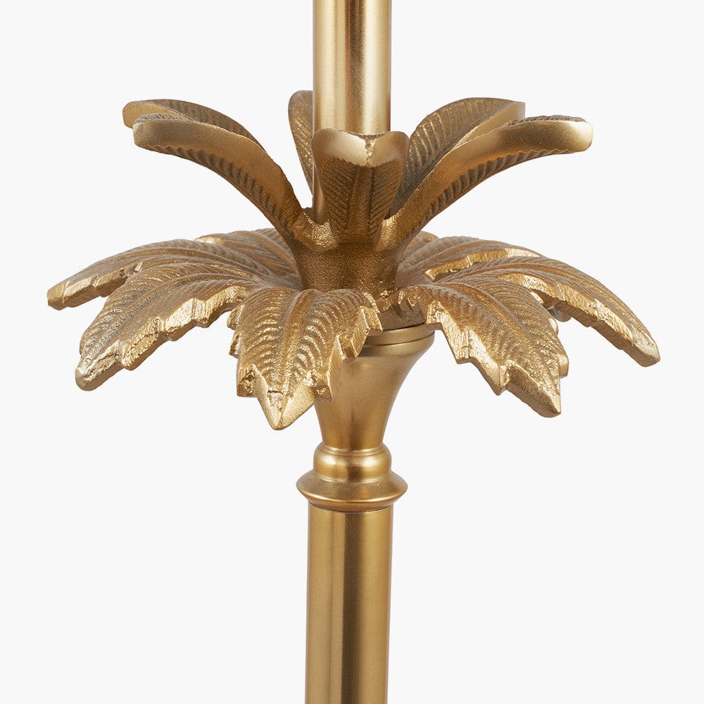 Pacific Lifestyle Lighting Trafalgar Gold Palm Tree Stick Floor Lamp House of Isabella UK