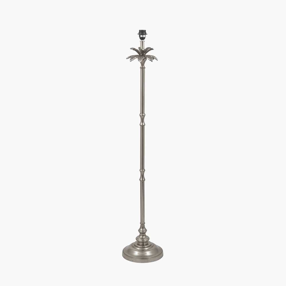Trafalgar Nickel Palm Tree Floor Lamp Base Only.
