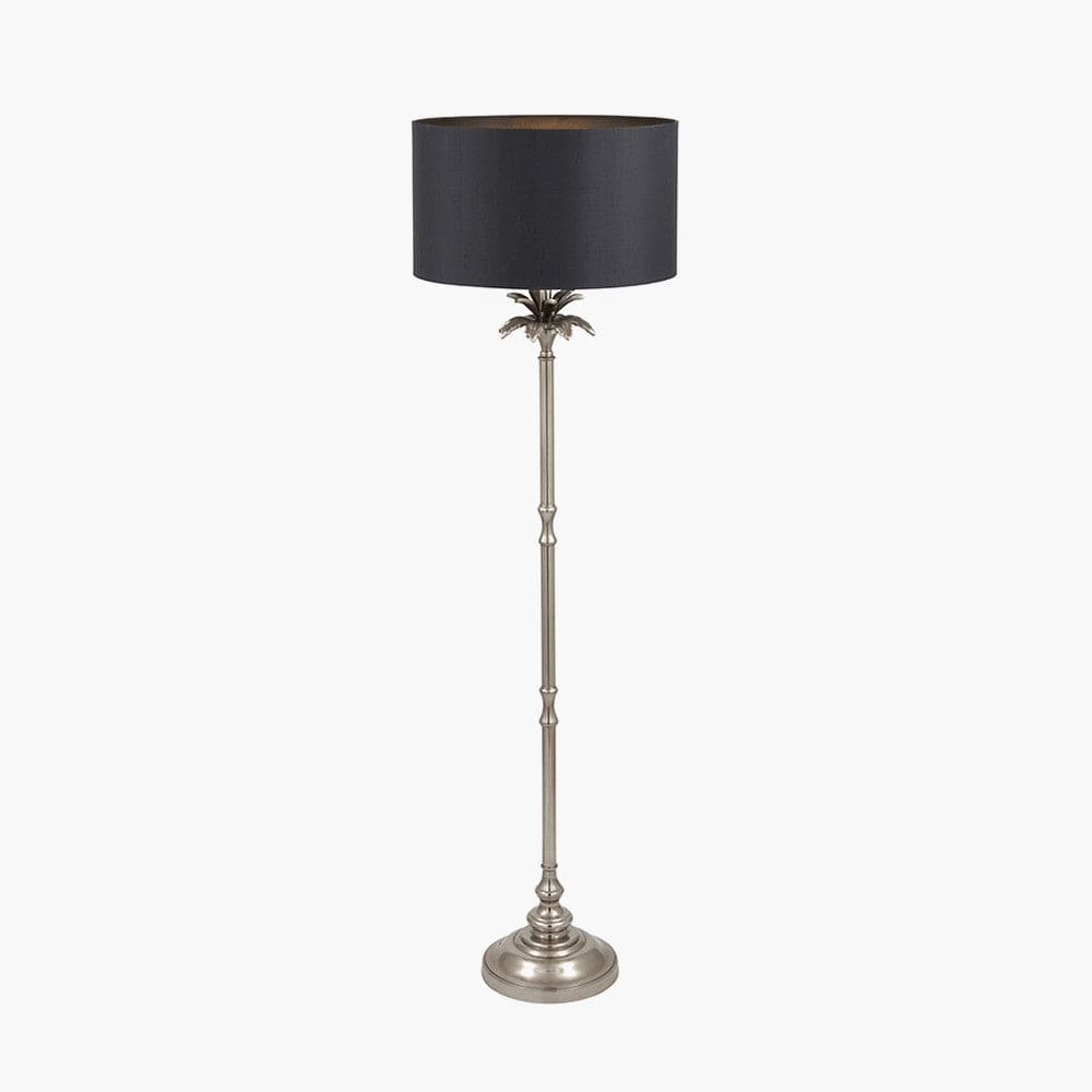 Trafalgar Nickel Palm Tree Floor Lamp Base Only.