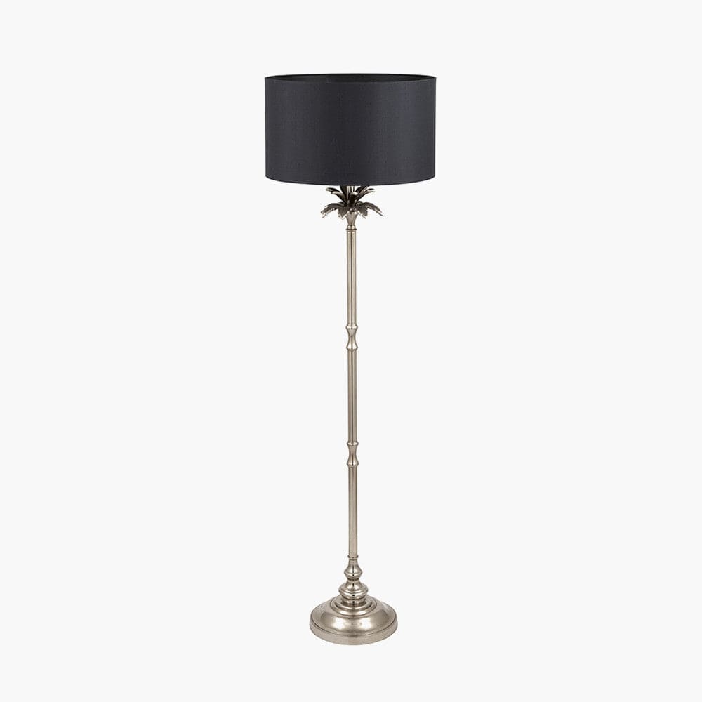 Trafalgar Nickel Palm Tree Floor Lamp Base Only.