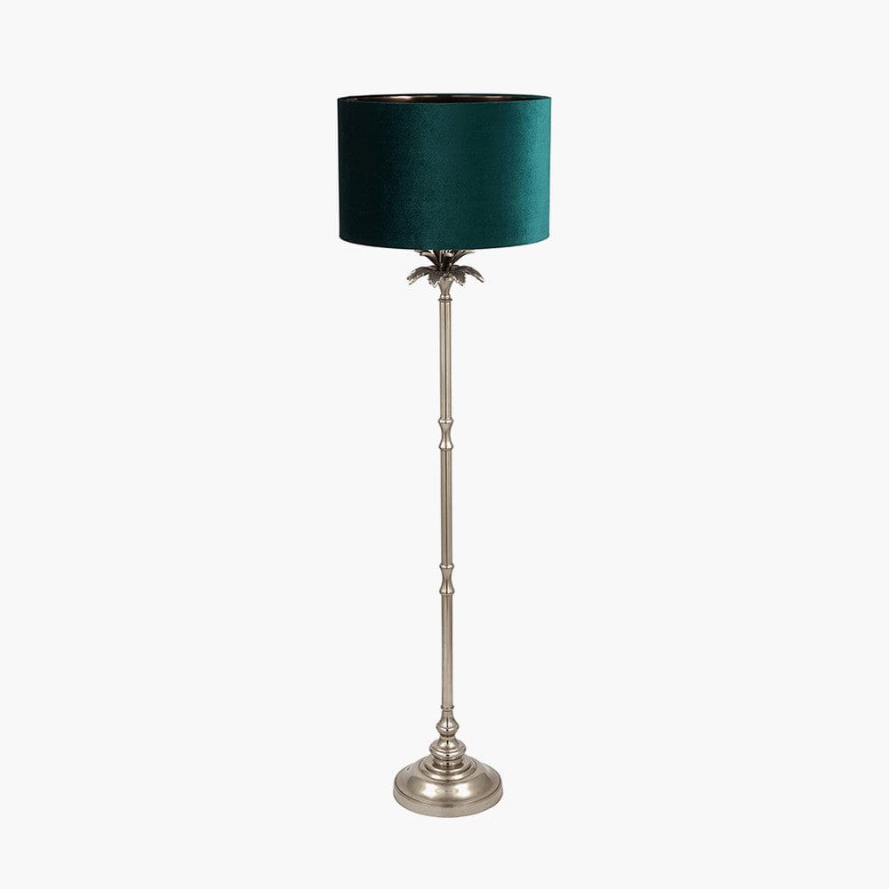 Trafalgar Nickel Palm Tree Floor Lamp Base Only.
