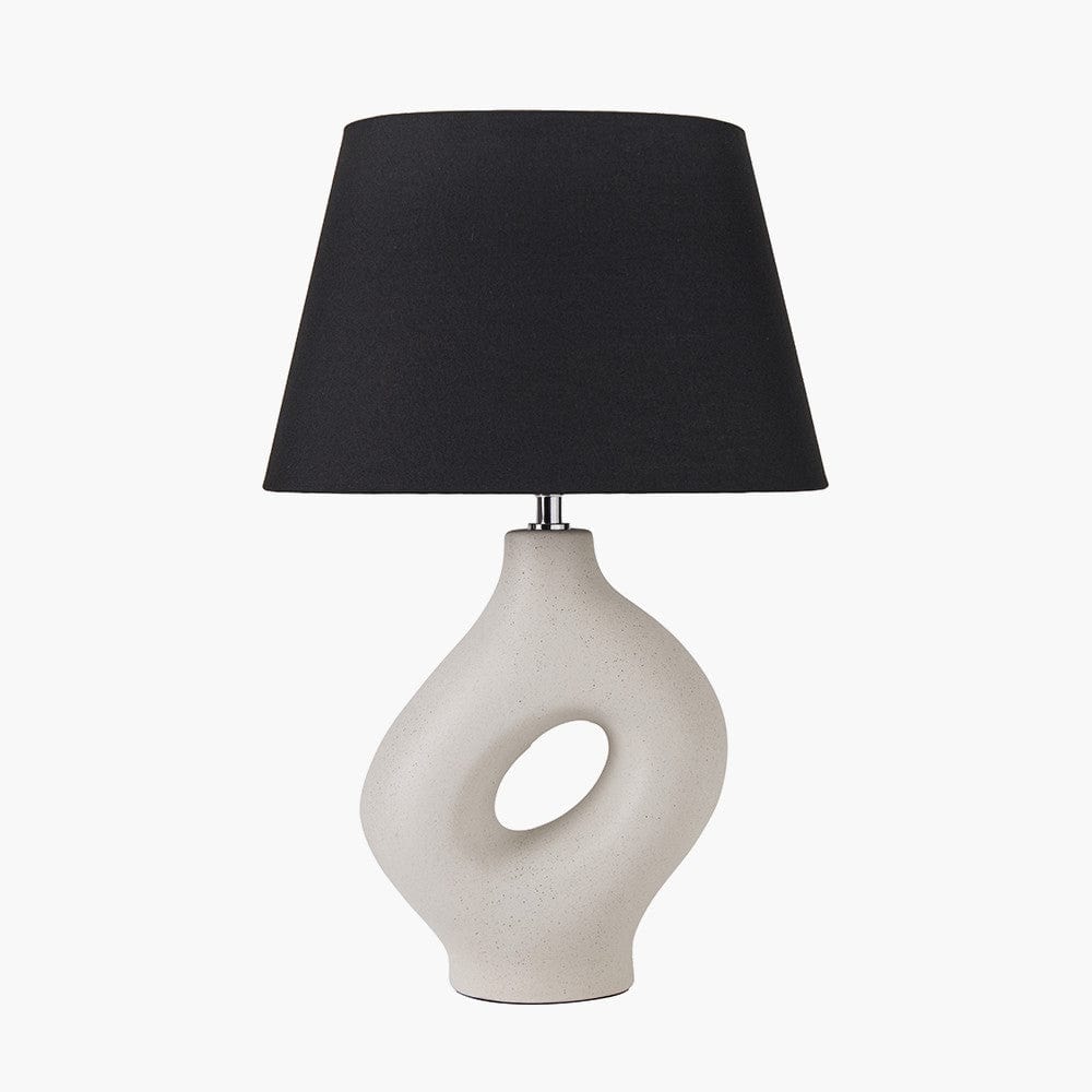 Ulla Monochrome Organic Ceramic Table Lamp.