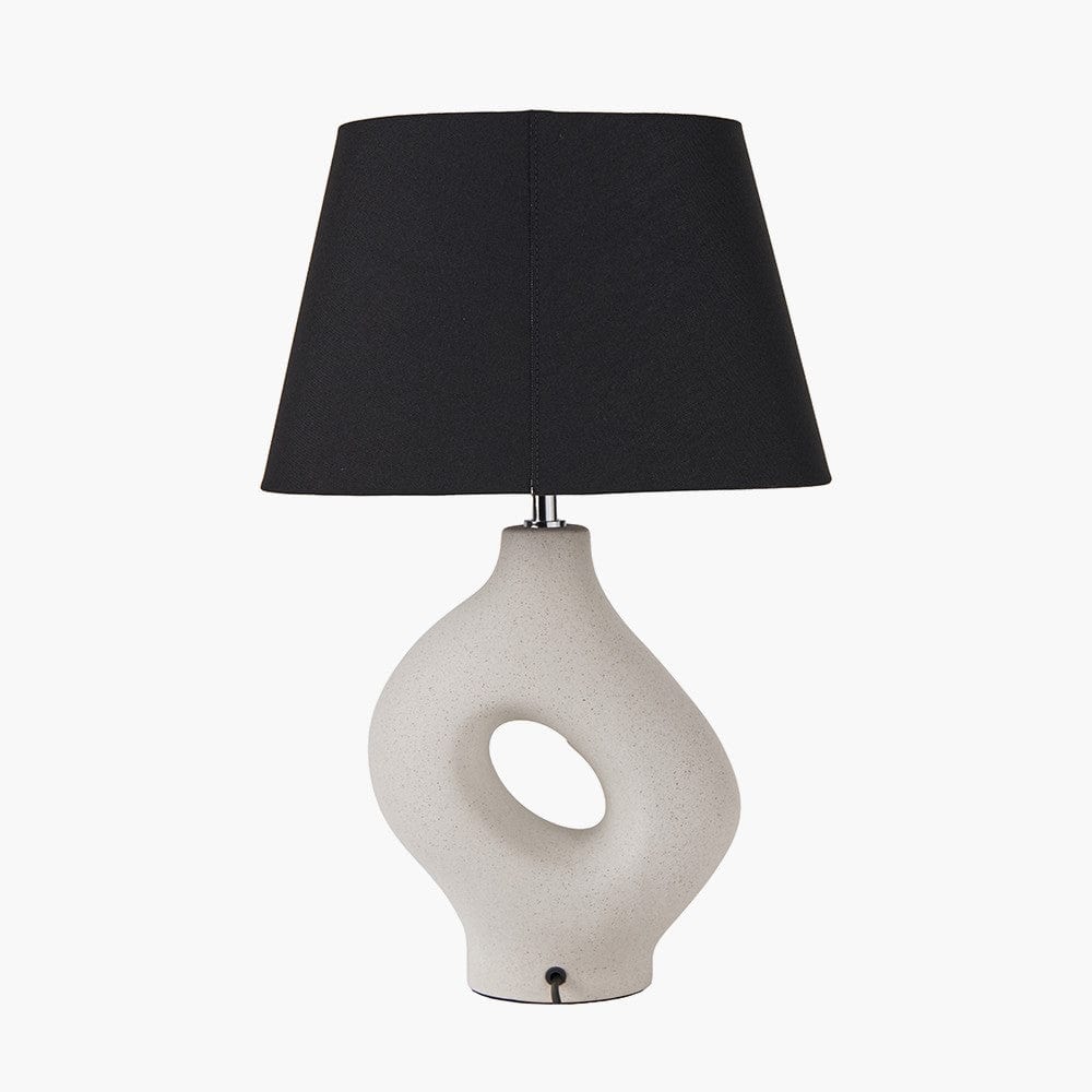 Ulla Monochrome Organic Ceramic Table Lamp.