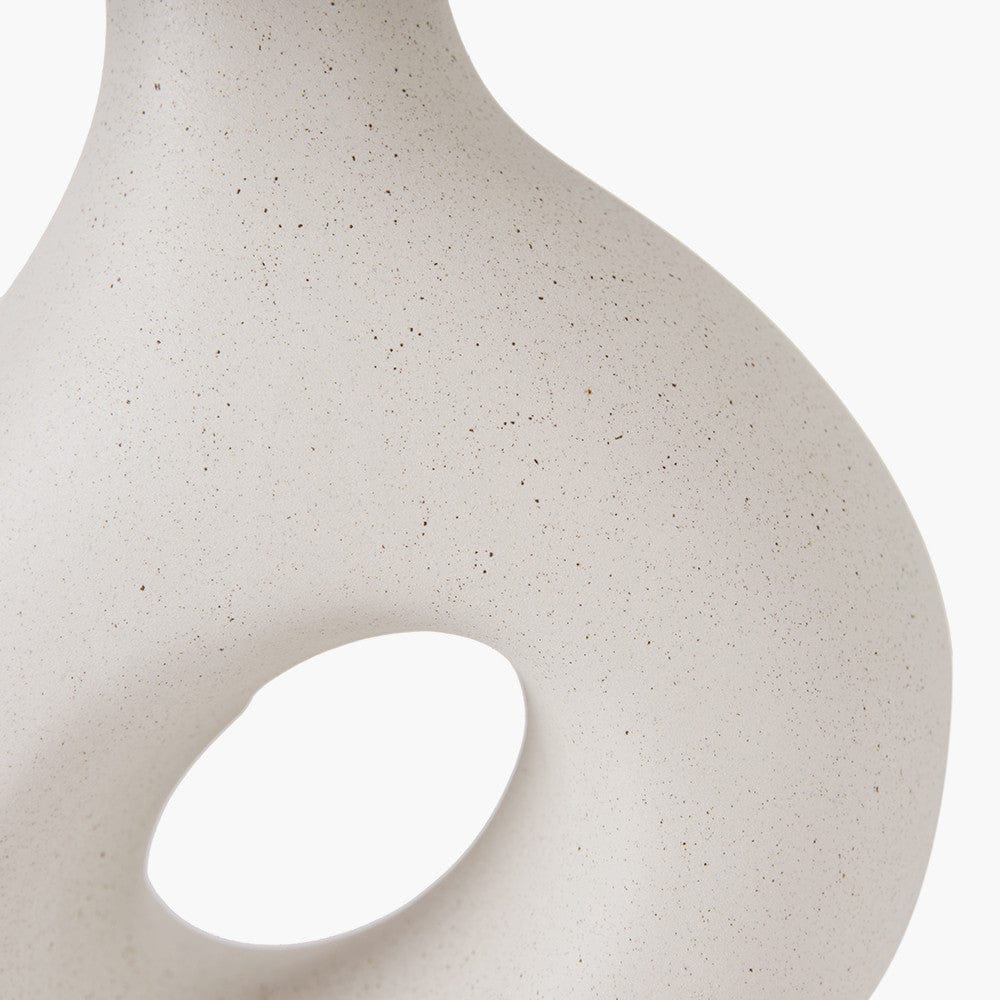 Ulla Monochrome Organic Ceramic Table Lamp.