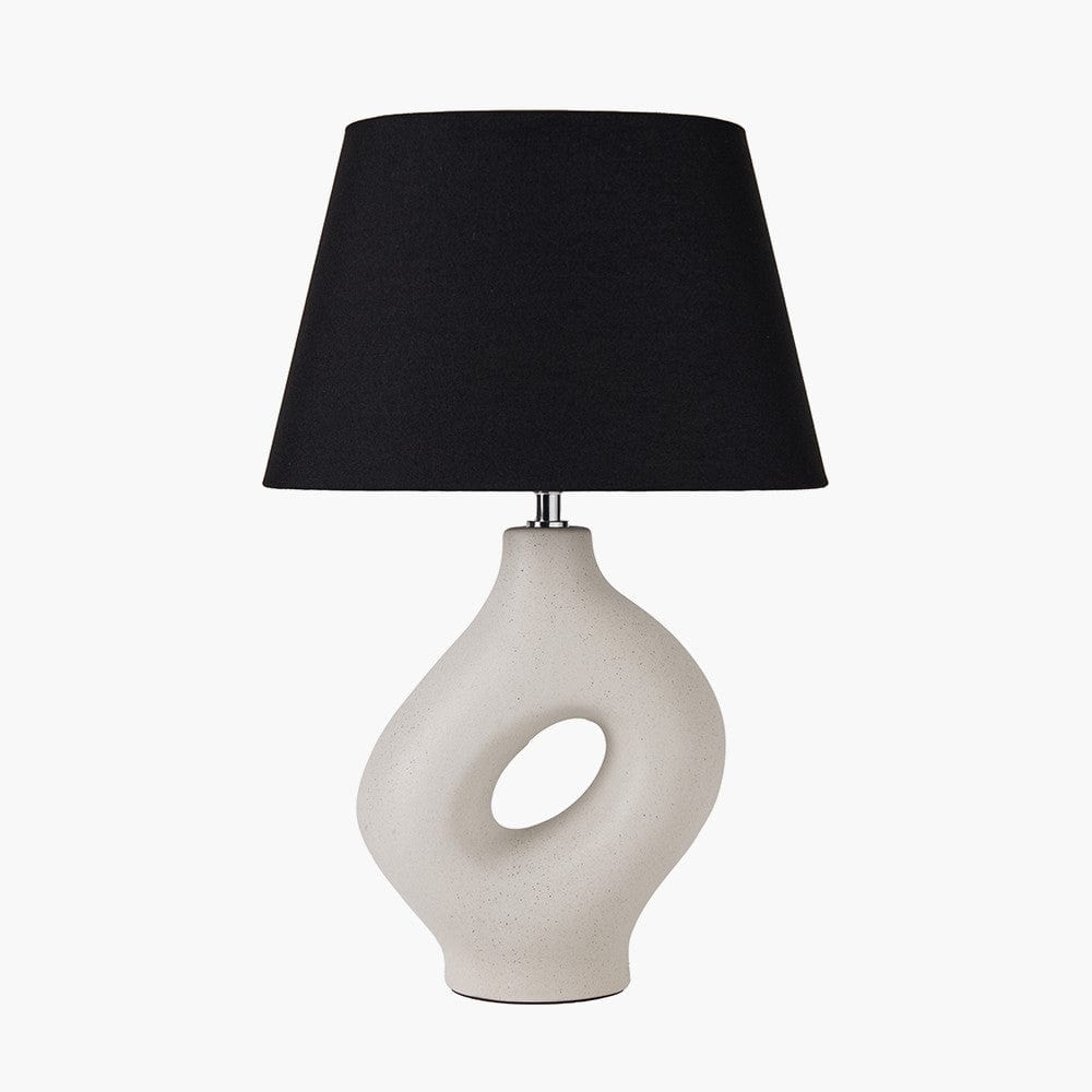 Ulla Monochrome Organic Ceramic Table Lamp.