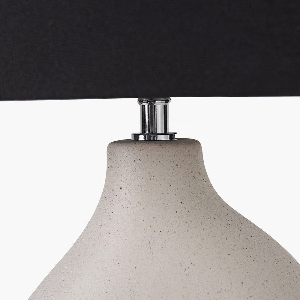 Ulla Monochrome Organic Ceramic Table Lamp.