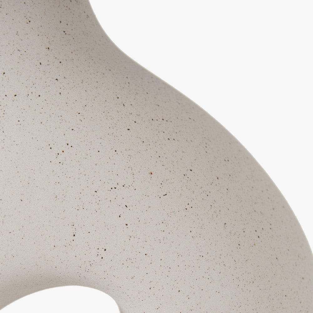 Ulla Monochrome Organic Ceramic Table Lamp.