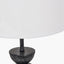Pacific Lifestyle Lighting Vala Graphite Metal Textured Effect Ball Table Lamp House of Isabella UK