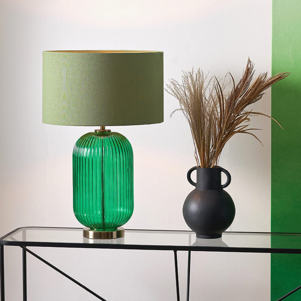Pacific Lifestyle Lighting Varese Table Lamp Emerald House of Isabella UK