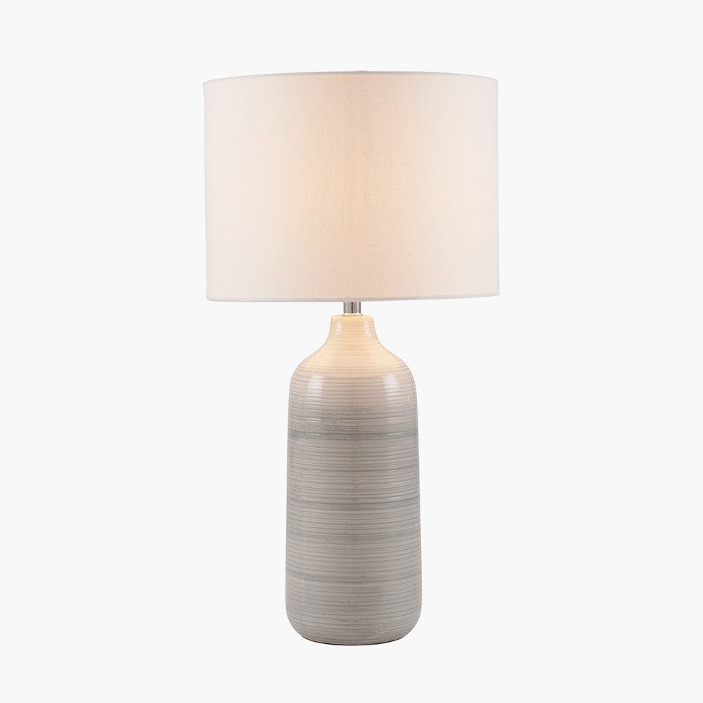 Venus Blue and Grey Ombre Ceramic Table Lamp.