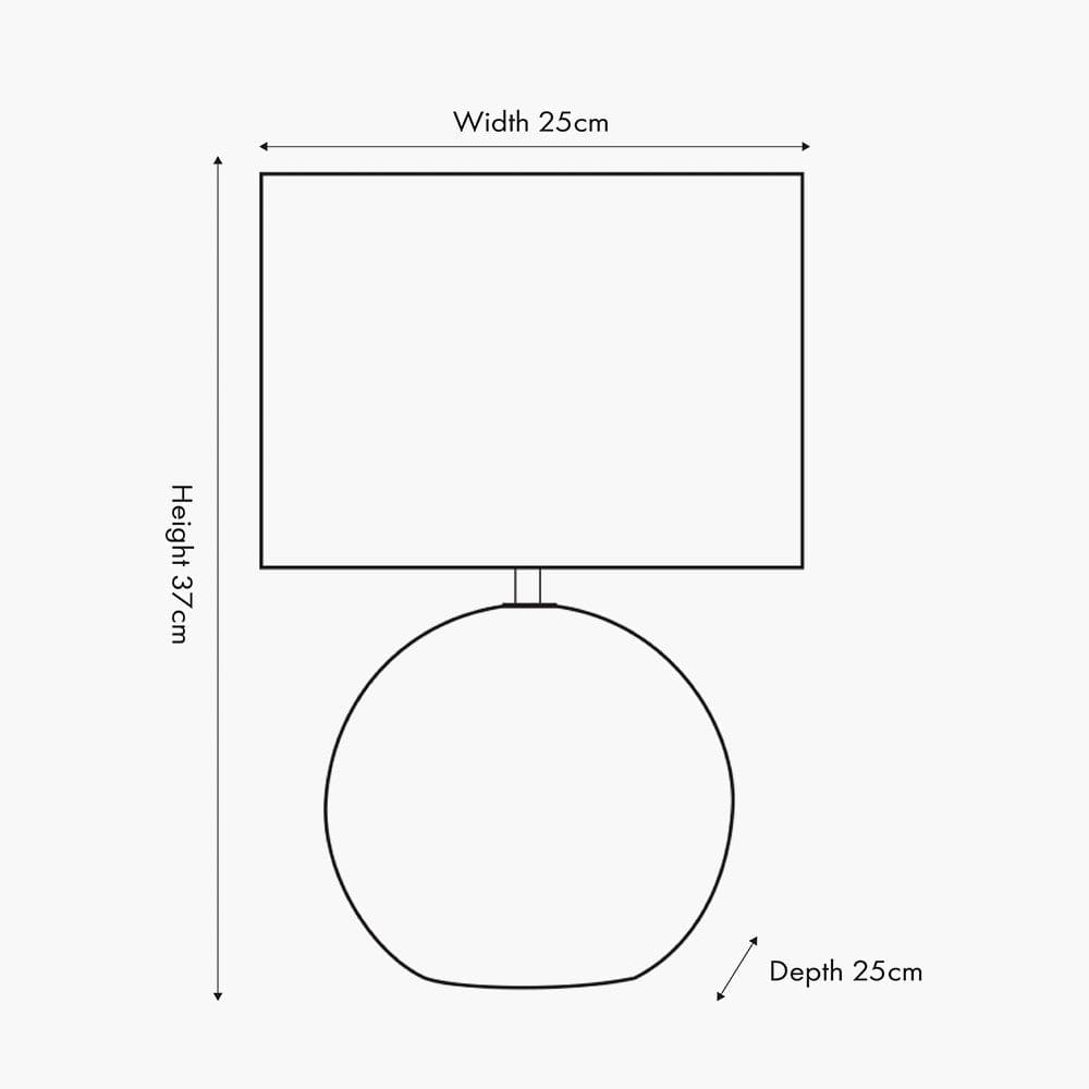 Viejo Grey Stone Effect Ceramic Table Lamp.