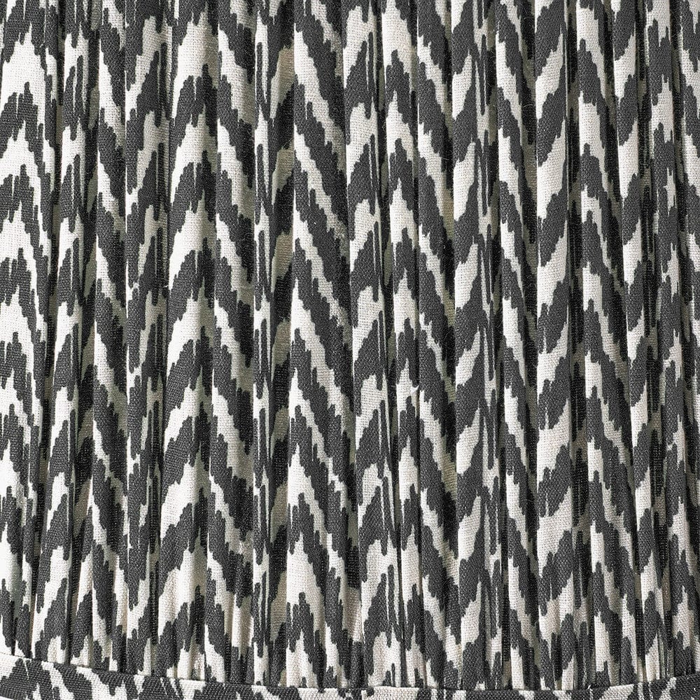 Vienna 35cm Zig Zag Gathered Black Empire Shade.