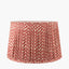 Vienna 45cm Red Chevron Mushroom Pleat Lampshade.