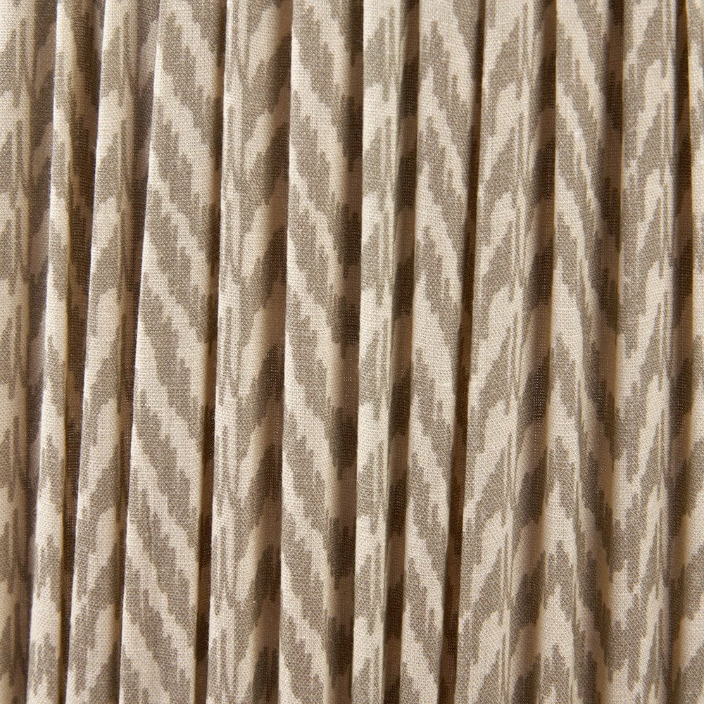 Vienna 45cm Taupe Chevron Mushroom Pleat Lampshade.
