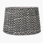 Vienna 50cm Black Chevron Mushroom Pleat Lampshade.