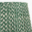 Pacific Lifestyle Lighting Vienna 50cm Forest Green Chevron Mushroom Pleat Lampshade House of Isabella UK