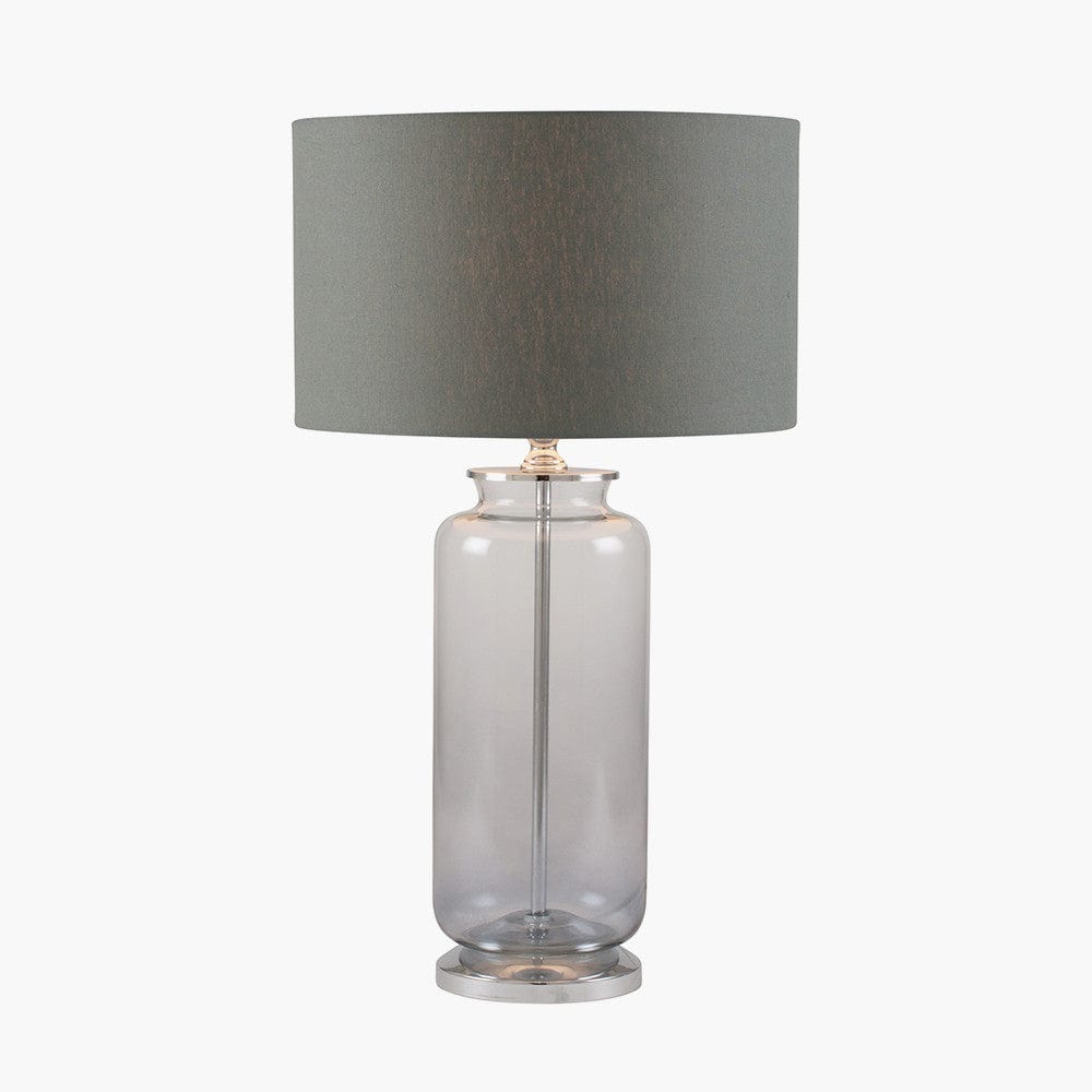 Vivienne Grey Ombre Glass Table Lamp.