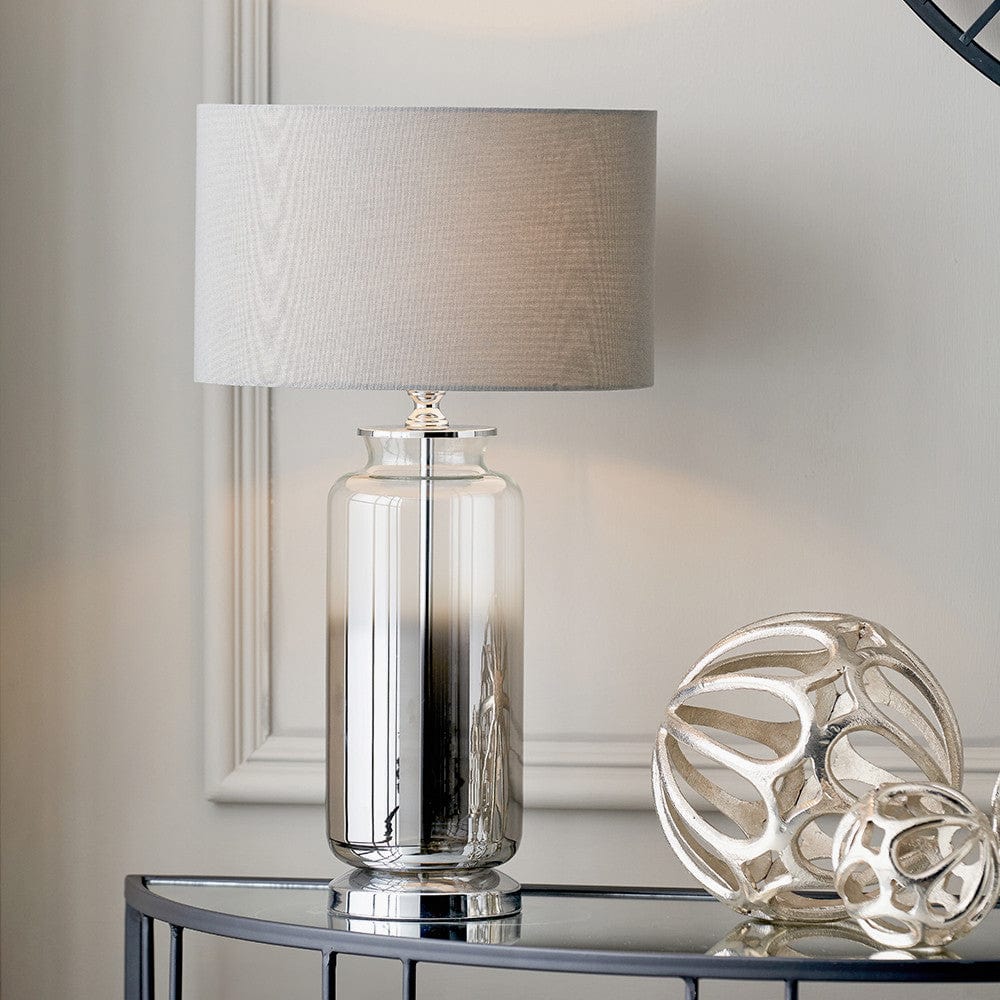 Vivienne Grey Ombre Glass Table Lamp.