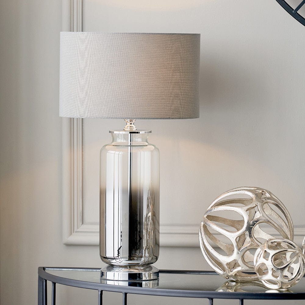 Pacific Lifestyle Lighting Vivienne Grey Ombre Glass Table Lamp House of Isabella UK