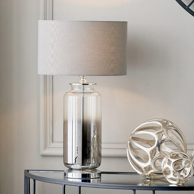 Pacific Lifestyle Lighting Vivienne Grey Ombre Glass Table Lamp House of Isabella UK