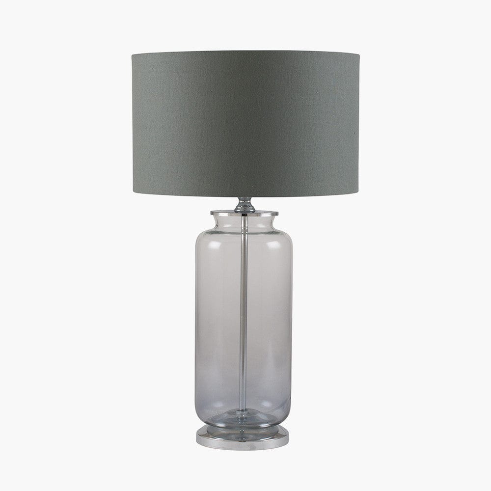 Vivienne Grey Ombre Glass Table Lamp.