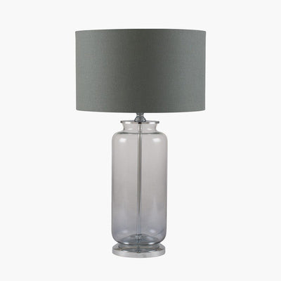 Pacific Lifestyle Lighting Vivienne Grey Ombre Glass Table Lamp House of Isabella UK