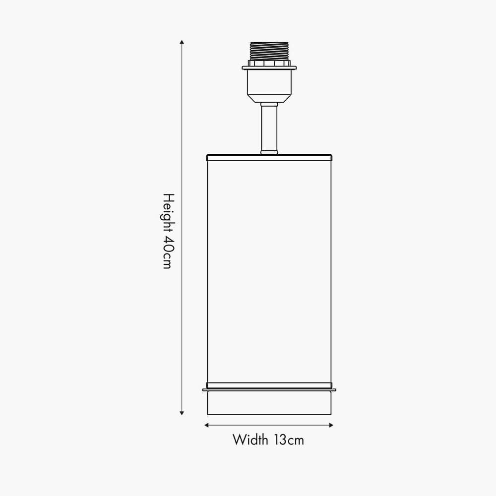 Westwood Clear Glass and Black Metal Table Lamp.