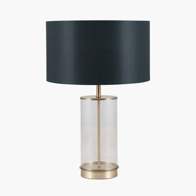 Pacific Lifestyle Lighting Westwood Clear Glass and Champagne Metal Table Lamp - Base Only House of Isabella UK