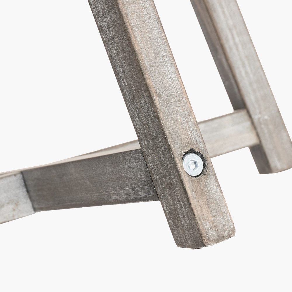 Pacific Lifestyle Lighting Whitby Grey Wash Wood Tapered 4 Post Floor Lamp Base with Lino 45cm White Self Lined Linen Cylinder Lampshade House of Isabella UK