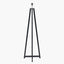 Pacific Lifestyle Lighting Whitby Matt Black Wood Tapered 4 Post Floor Lamp - Base Only | OUTLET House of Isabella UK