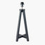 Pacific Lifestyle Lighting Whitby Matt Black Wood Tapered 4 Post Table Lamp - Base Only | OUTLET House of Isabella UK