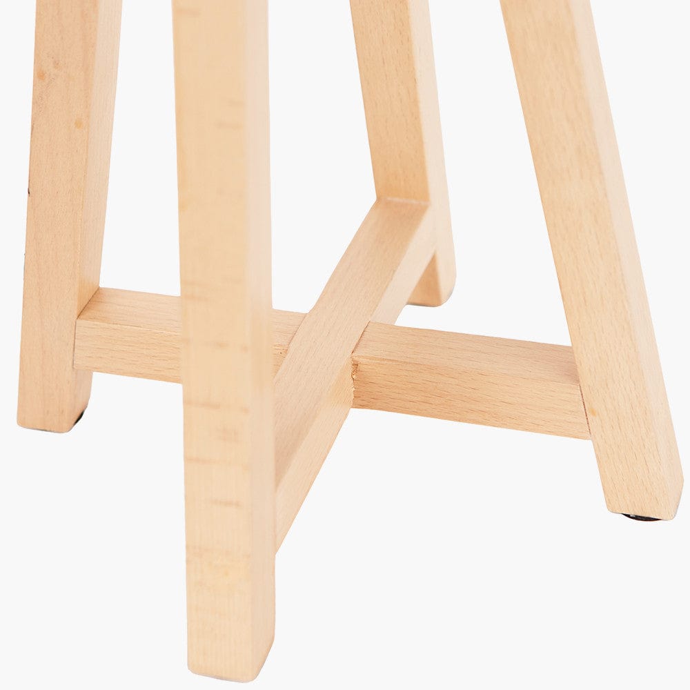 Whitby Natural Wood Tapered 4 Post Table Lamp Base.