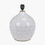 Pacific Lifestyle Lighting Willow White Leaf Detail Stoneware Table Lamp Base with Lino 40cm White Self Lined Linen Cylinder Lampshade House of Isabella UK