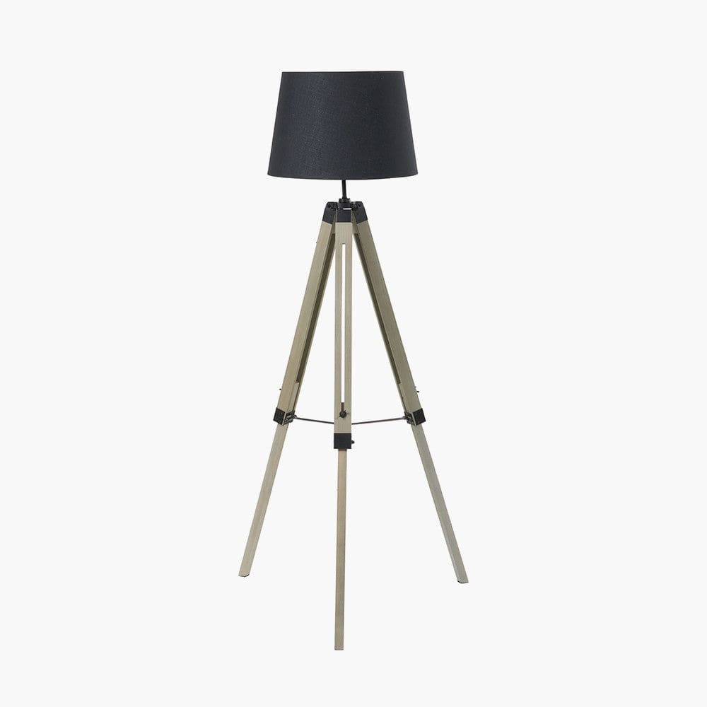 Windsor Sage Green Wooden Tripod Floor Lamp.