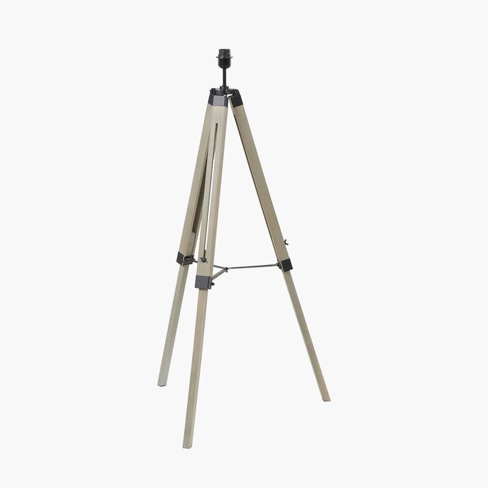 Windsor Sage Green Wooden Tripod Floor Lamp.