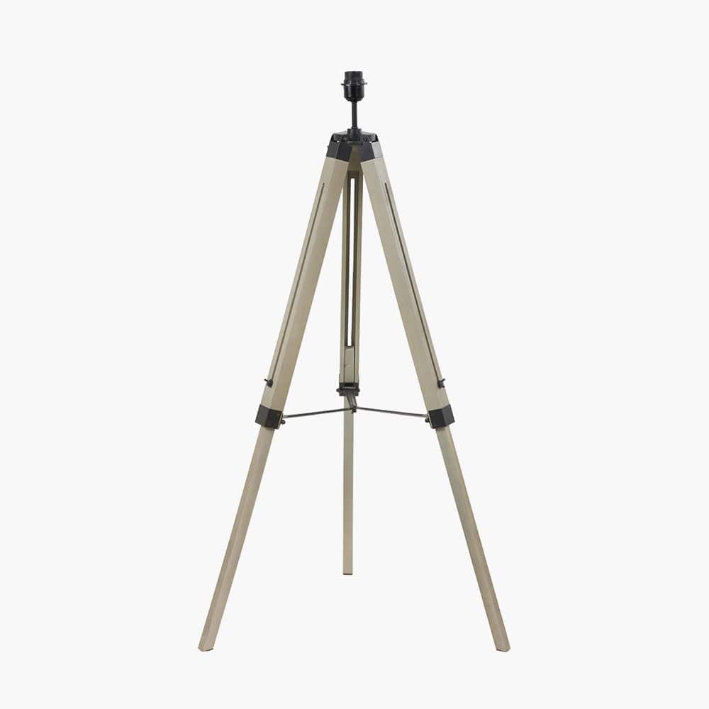 Windsor Sage Green Wooden Tripod Floor Lamp.