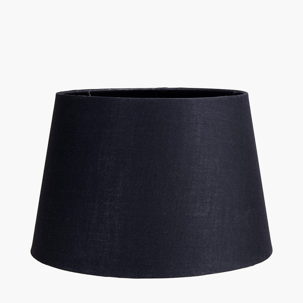 Windsor Sage Green Wooden Tripod Floor Lamp with Adelaide 40cm Black Tapered Cotton Mix Lampshade.