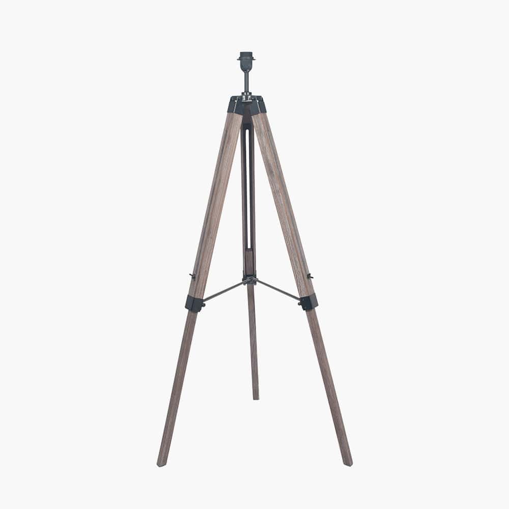 Windsor Wooden Tripod Floor Lamp - Base Only.