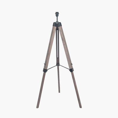 Pacific Lifestyle Lighting Windsor Wooden Tripod Floor Lamp - Base Only House of Isabella UK