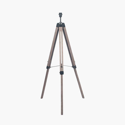 Pacific Lifestyle Lighting Windsor Wooden Tripod Floor Lamp - Base Only House of Isabella UK