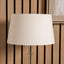 Winston 40cm White Handloom Tapered Cylinder Shade.