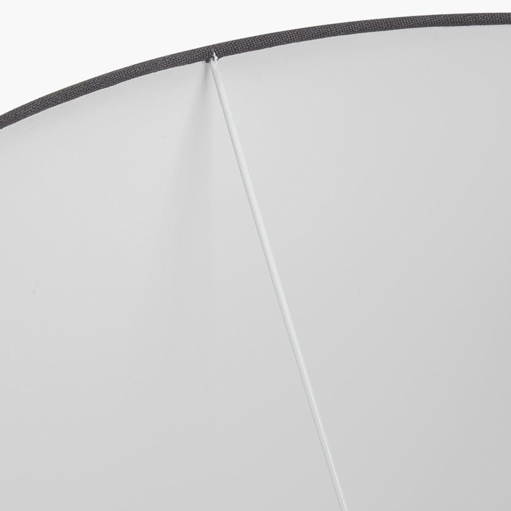 Winston 45cm Grey Handloom Tapered Cylinder Shade.